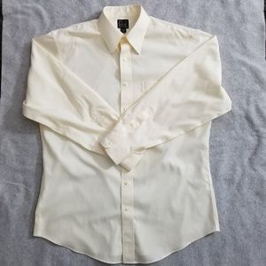 Jos A Bank Men's Mild Yellow Button Down Shirt